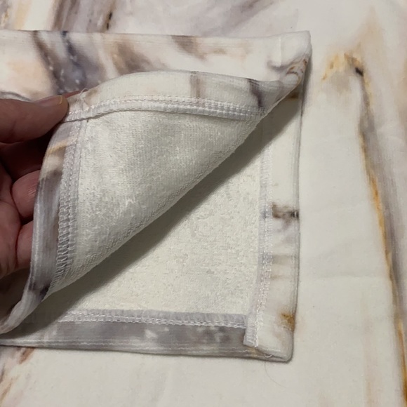 3-piece Bath towel set, marble design - Picture 3 of 10